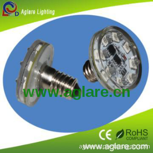 8pcs or 16pcs chasing effect rgb 5050SMD AC24V e14 amusement led lamp